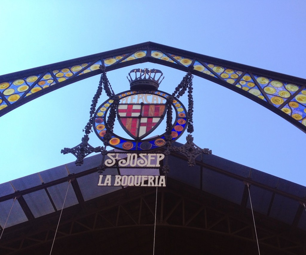 La Boqueria. Marked i Barcelona, Spanien